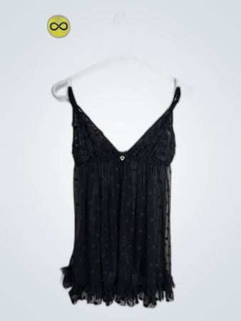 Black Lace Trim Camisole