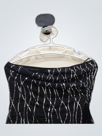 Black Strapless Bustier Top