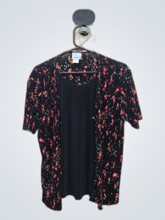 Pacific Palm Floral Kimono