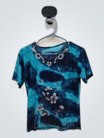 Blue Floral Shirt
