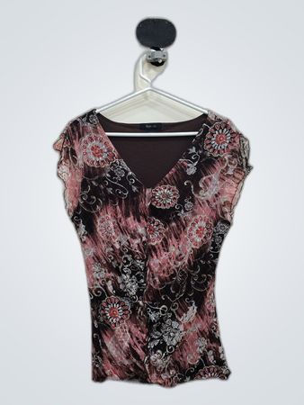 Blouse with Floral Pattern