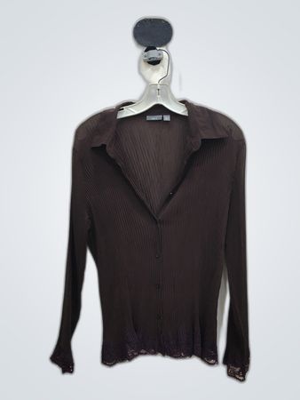 Gap Sheer Pleated Blouse