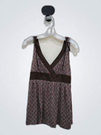 Tommy Hilfiger Brown and Pink Patterned Dress