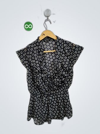 Twentyone Black Polka Dot Printed Blouse