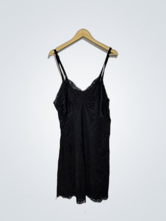 Black Lace Slip Dress