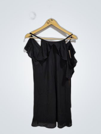 Black Ruffled Dress