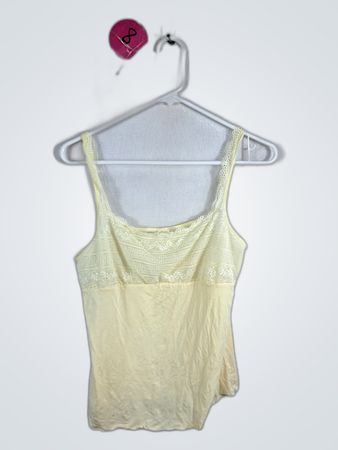Women's Yellow Lace Trim Camisole