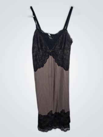 Free People Black Lace Slip Dress