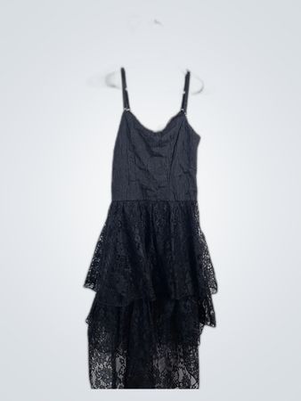 Dark in Love Black Lace Slip Dress