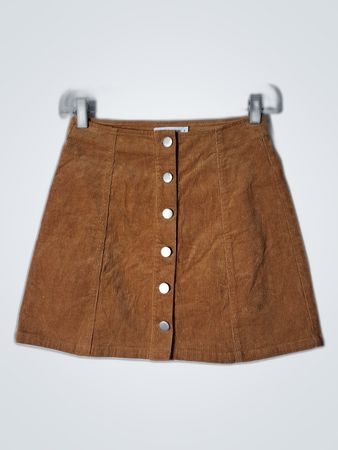 Brown Corduroy Skirt