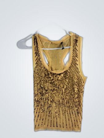 Gold Sequined Top