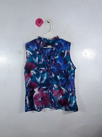 Printed Sleeveless Blouse