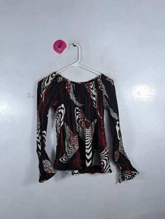 Unbranded Printed Off-Shoulder Blouse