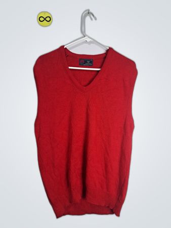 Izod V-Neck Cotton Knit Vest