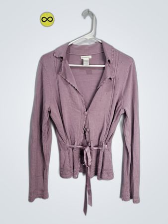 Worthington Purple Knit Cardigan