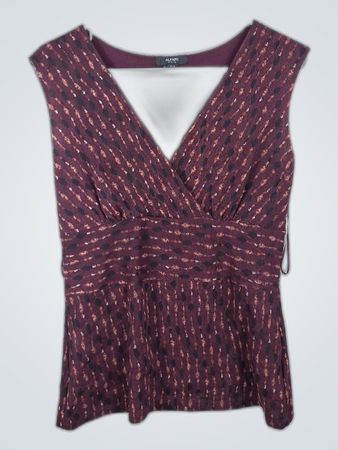 Alfani Printed Wrap Blouse