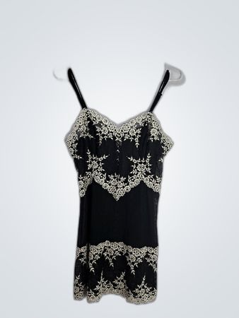 Unbranded Black Lace Trim Camisole Top