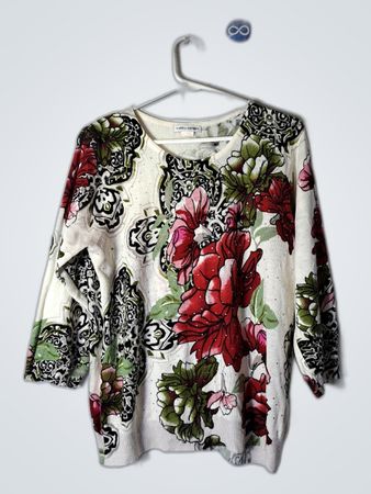 Cathy Daniels Floral Blouse