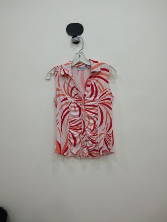 New York & Company Printed Sleeveless Blouse