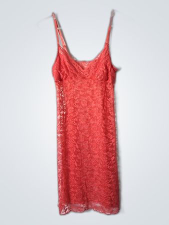 Red Lace Slip Dress