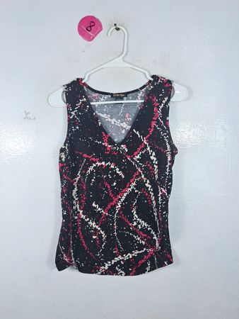 By Design Printed V-Neck Tank Top