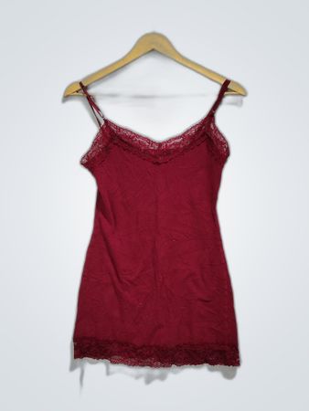 Bozzolo Lace Trim Camisole Top