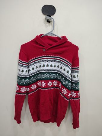 Place Red Christmas Knit Sweater