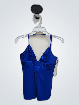 Blue Satin Chemise