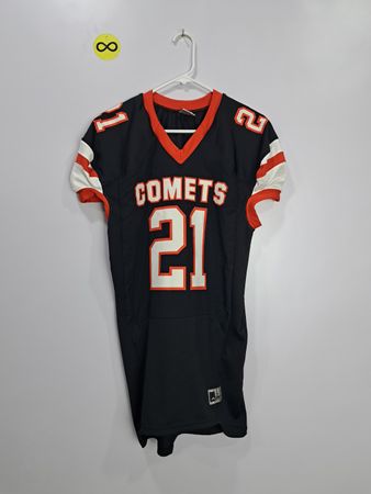 Comets #21 Black Printed Sports Jersey