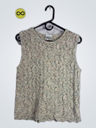 Basic Editions Ribbed Knit Tank Top