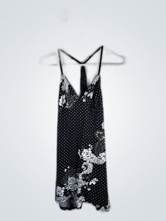 Black and White Floral Dress