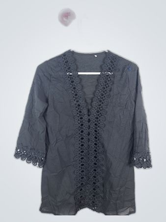 Unbranded Gray Lace Cardigan