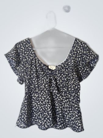 Shenna Sky Printed Off-Shoulder Blouse