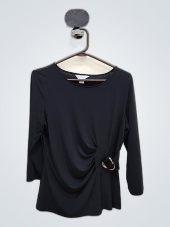 Liz Claiborne Black Long Sleeve Blouse