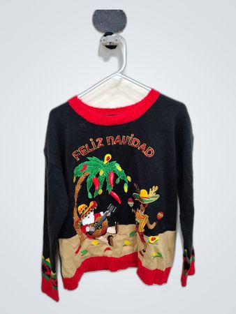 Holiday Time Feliz Navidad Christmas Sweater