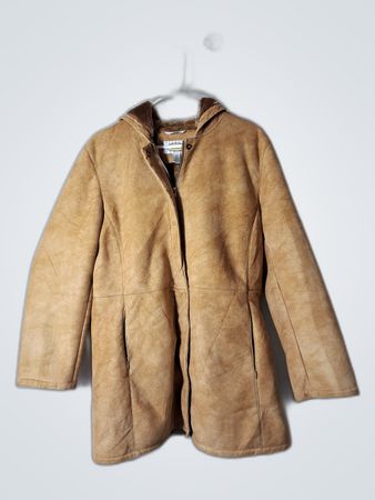 Talbots Hooded Suede Jacket