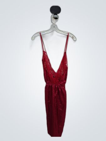 Red Lace Slip Dress