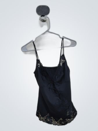 Black Lace Trim Camisole