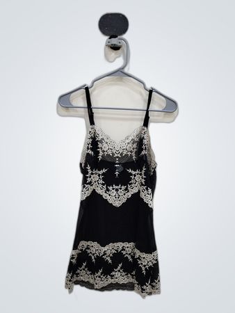 Black Lace Trim Camisole