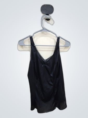 Black Lace Trim Camisole Top