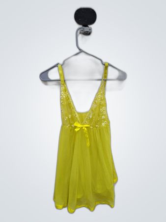 Yellow Lace Trim Camisole