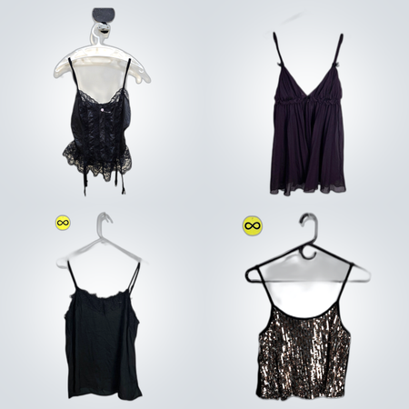 Conjunto de tirantes oscuros.