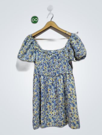American Eagle Floral Smocked Mini Dress