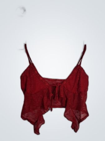 Unbranded Red Lace Camisole Top