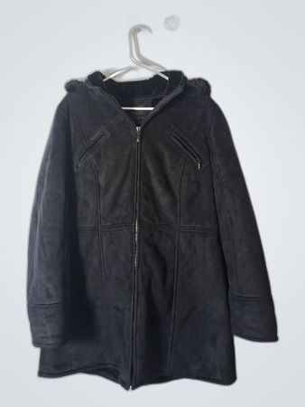 Braetan Black Hooded Coat