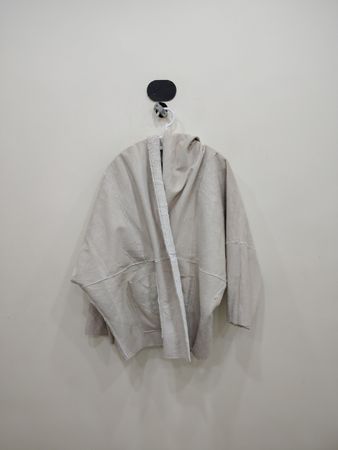 Biya Embroidered Suede Hooded Jacket