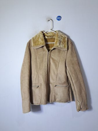 Beige Faux Shearling Jacket