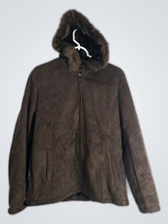 Brown Faux Fur Jacket
