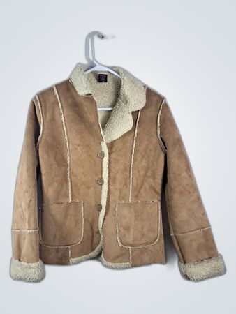 Natural Reflections Tan Shearling Jacket