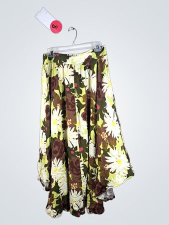 Unbranded Floral Print Flared Skirt